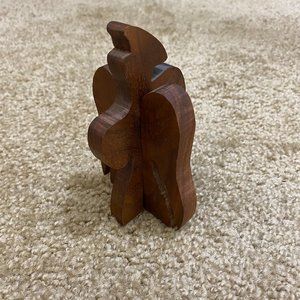 Mid Century Modern Solid Wood Angel Figure